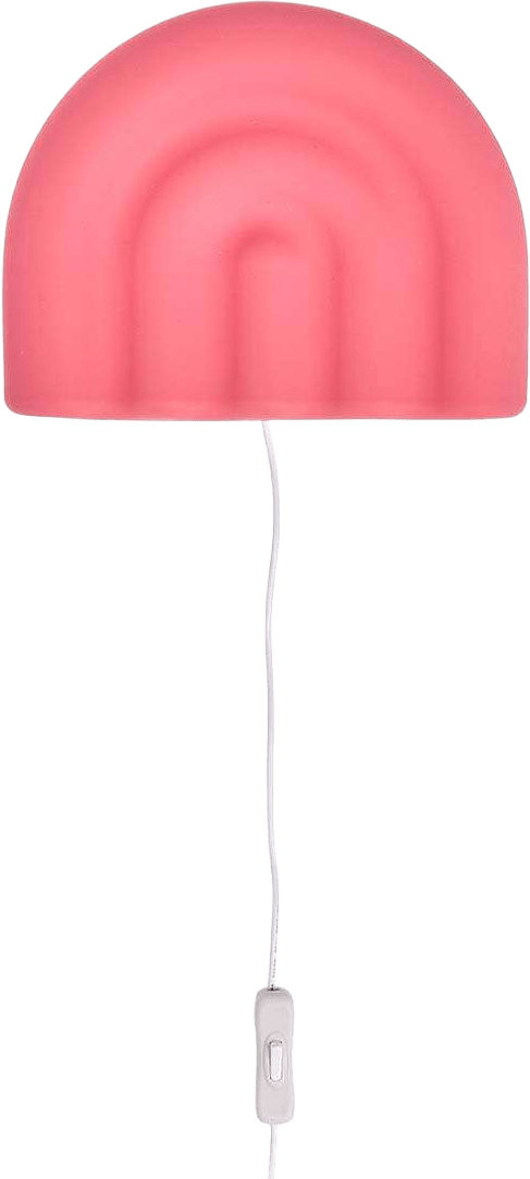 Rainbow Wall Lamp (eu), från OYOY Mini, i färgen cherry red.