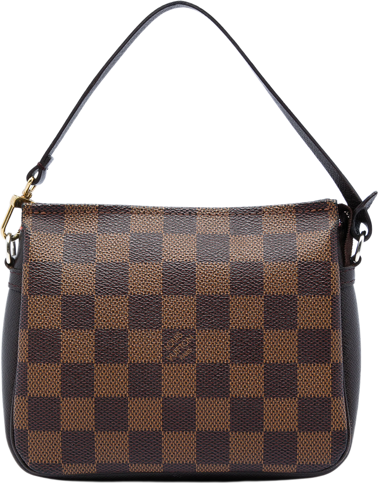 Louis Vuitton Damier Ebene Trousse Pochette, från Luxclusif, i färgen brun.
