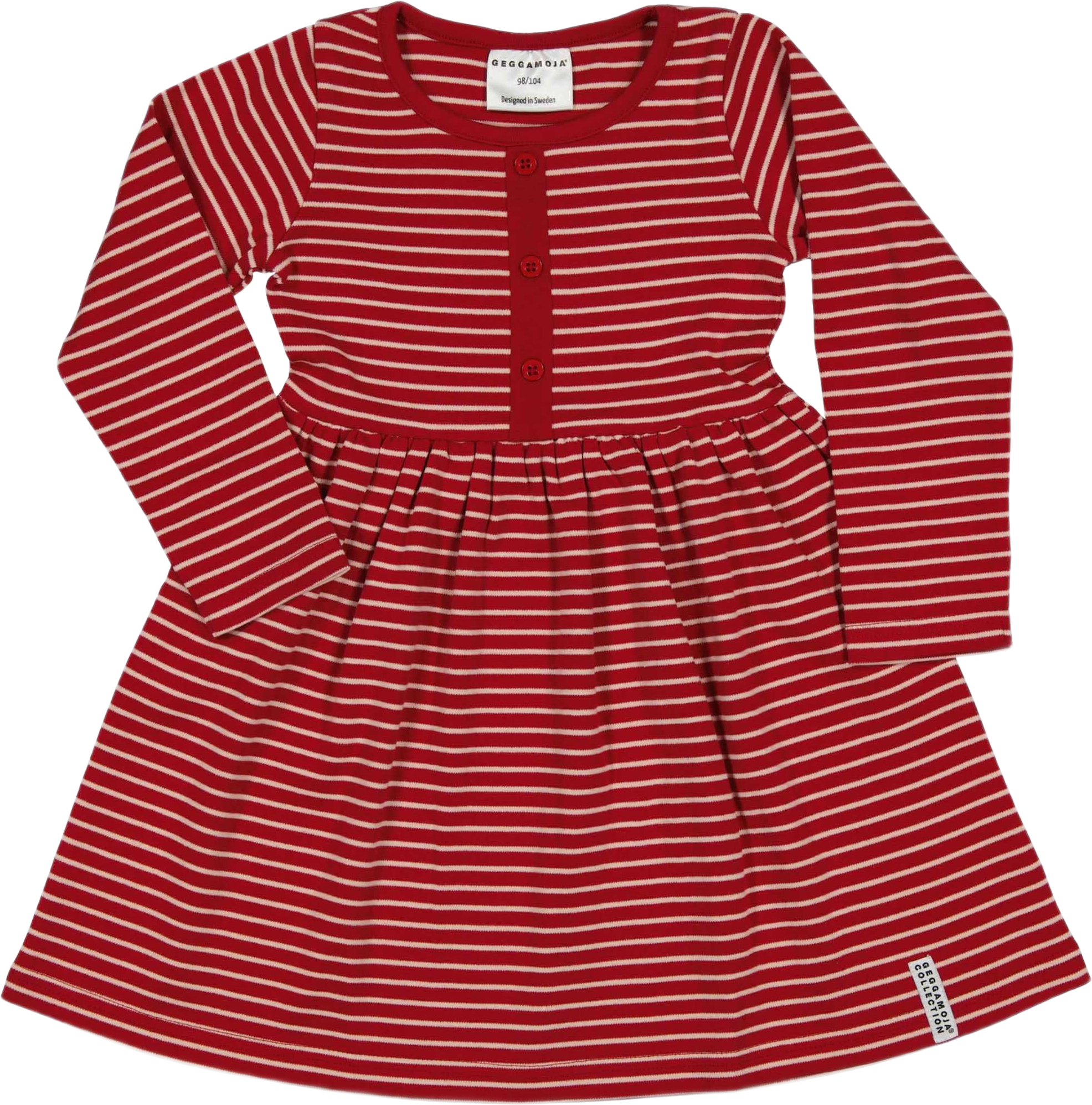 Klänning, från Geggamoja, i färgen red/pink.