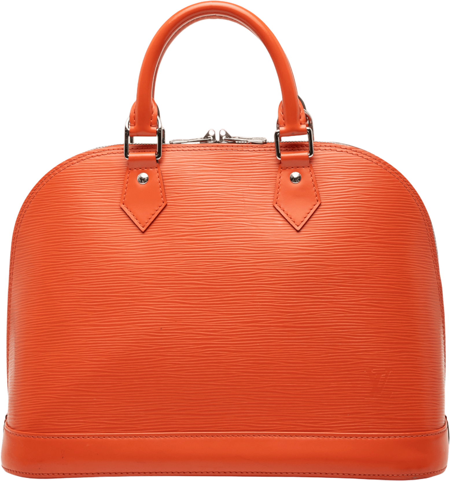 Louis Vuitton Epi Alma Pm, från Luxclusif, i färgen orange.