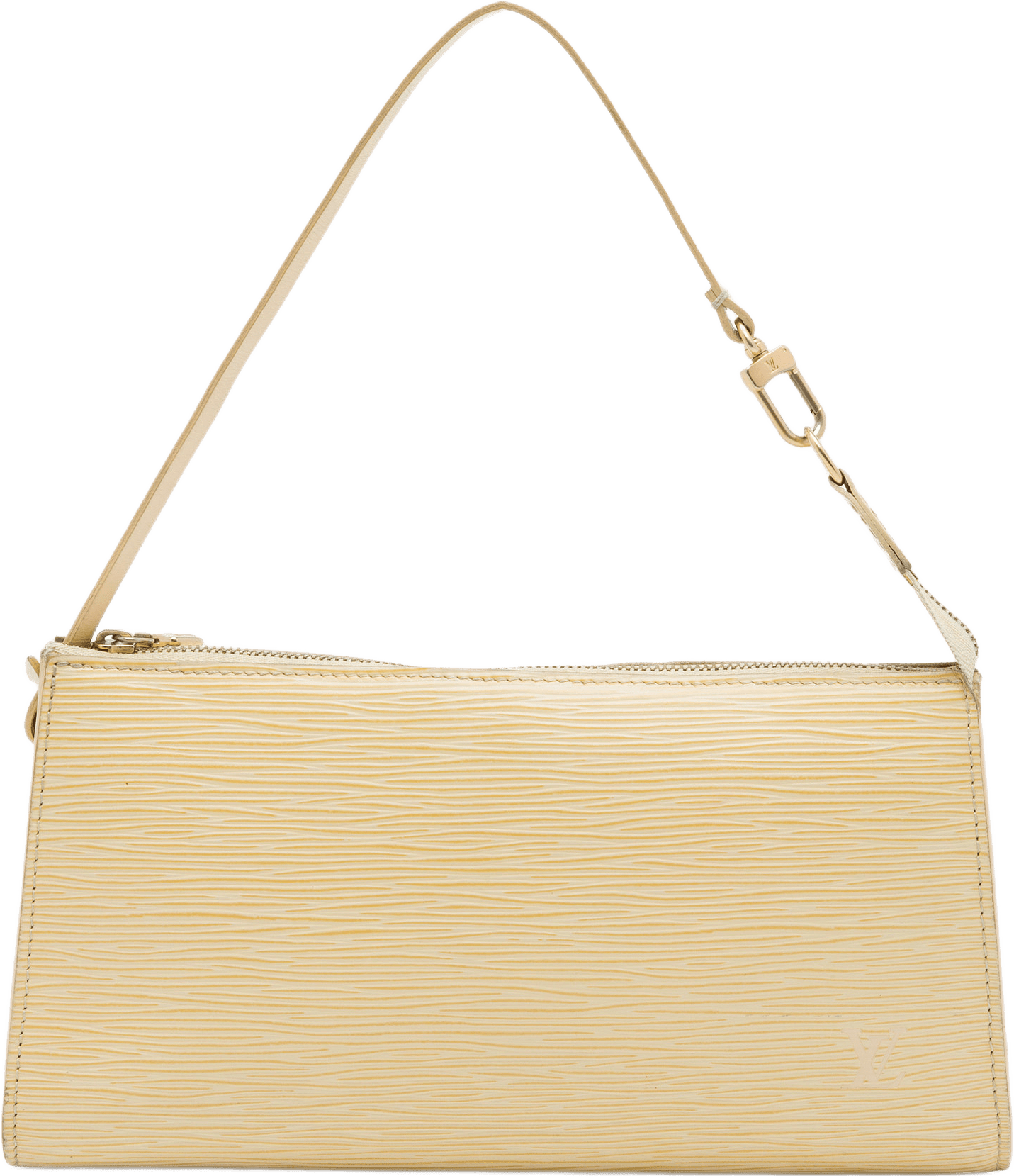 Louis Vuitton Epi Pochette Accessoires, från Luxclusif, i färgen gul.