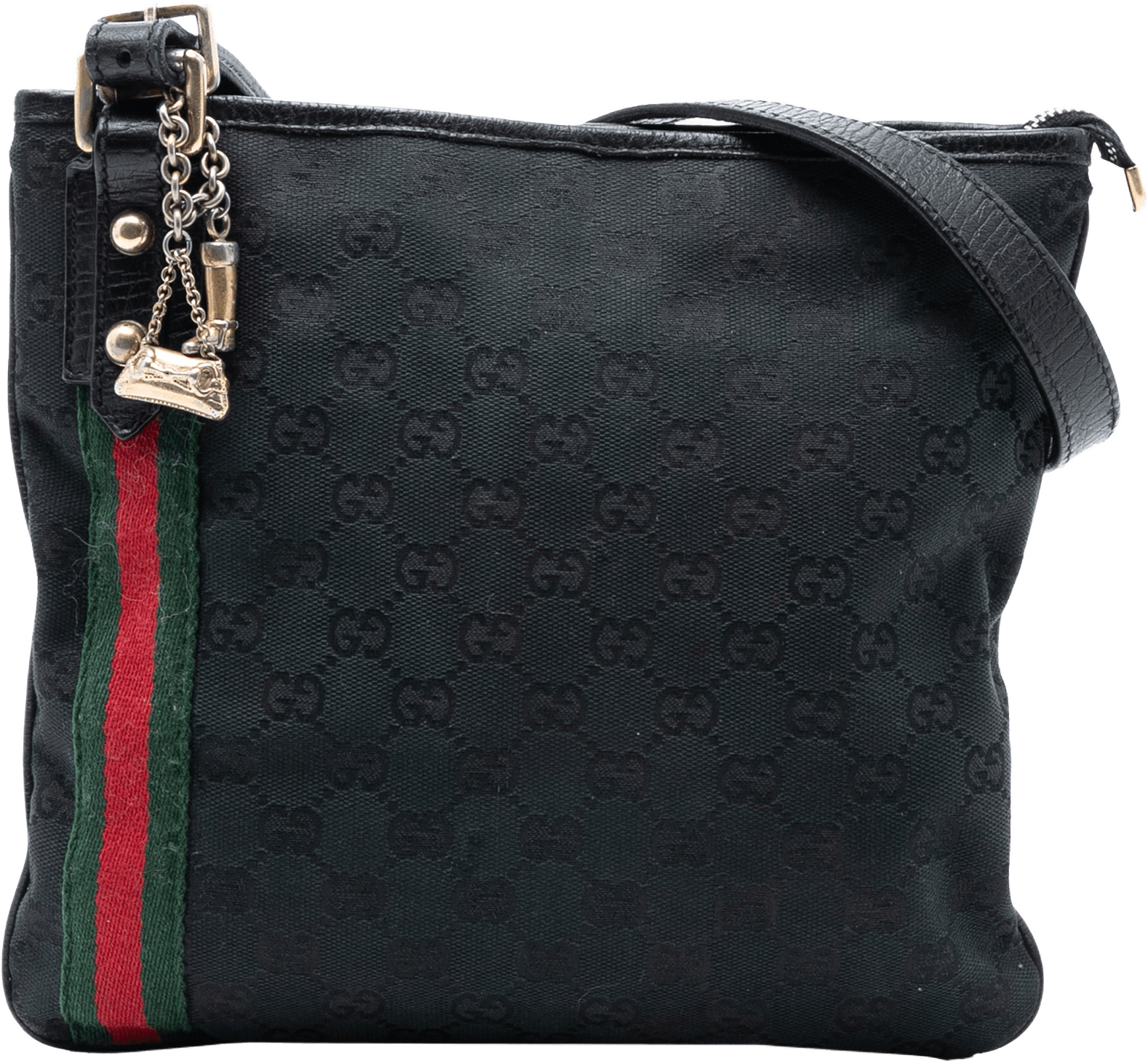 Gucci Gg Canvas Jolicoeur Crossbody, från Luxclusif, i färgen black.