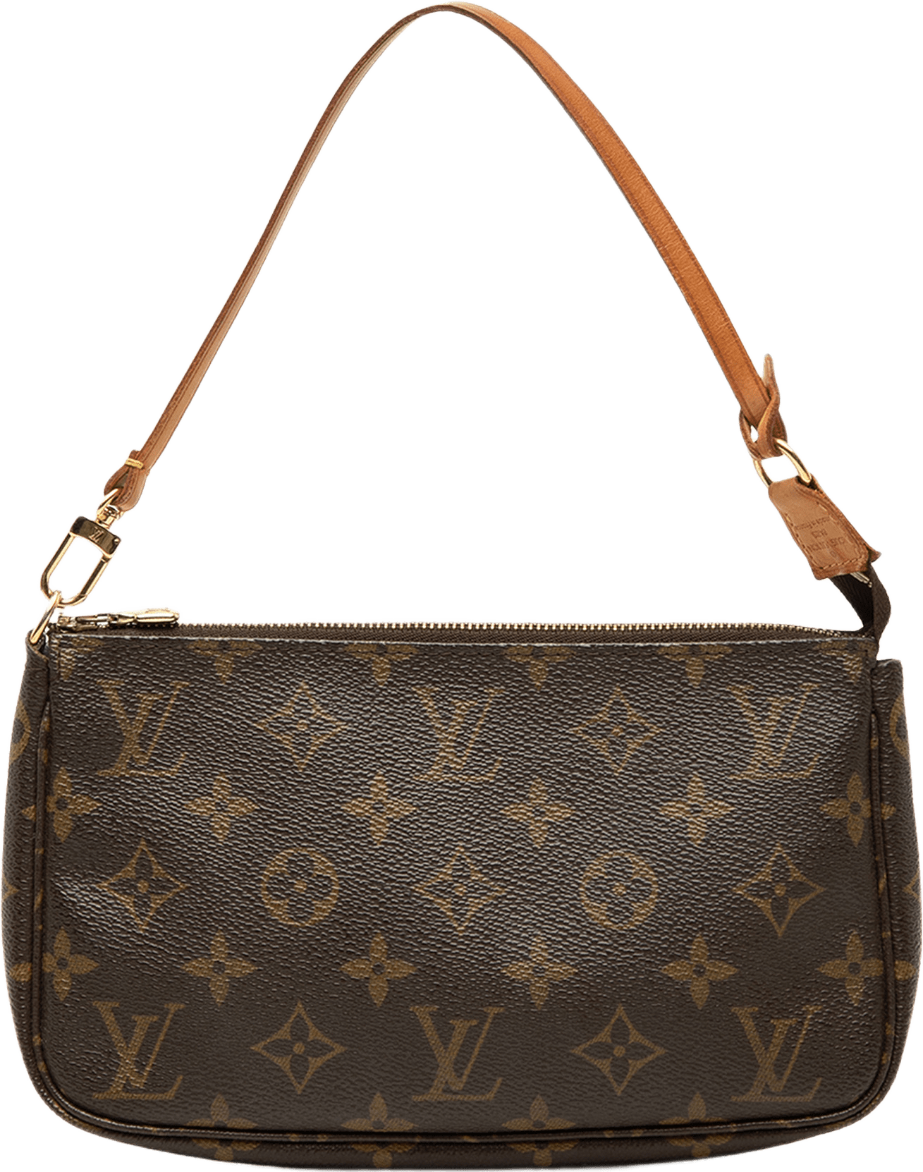 Louis Vuitton Monogram Pochette Accessoires, från Luxclusif, i färgen brun.