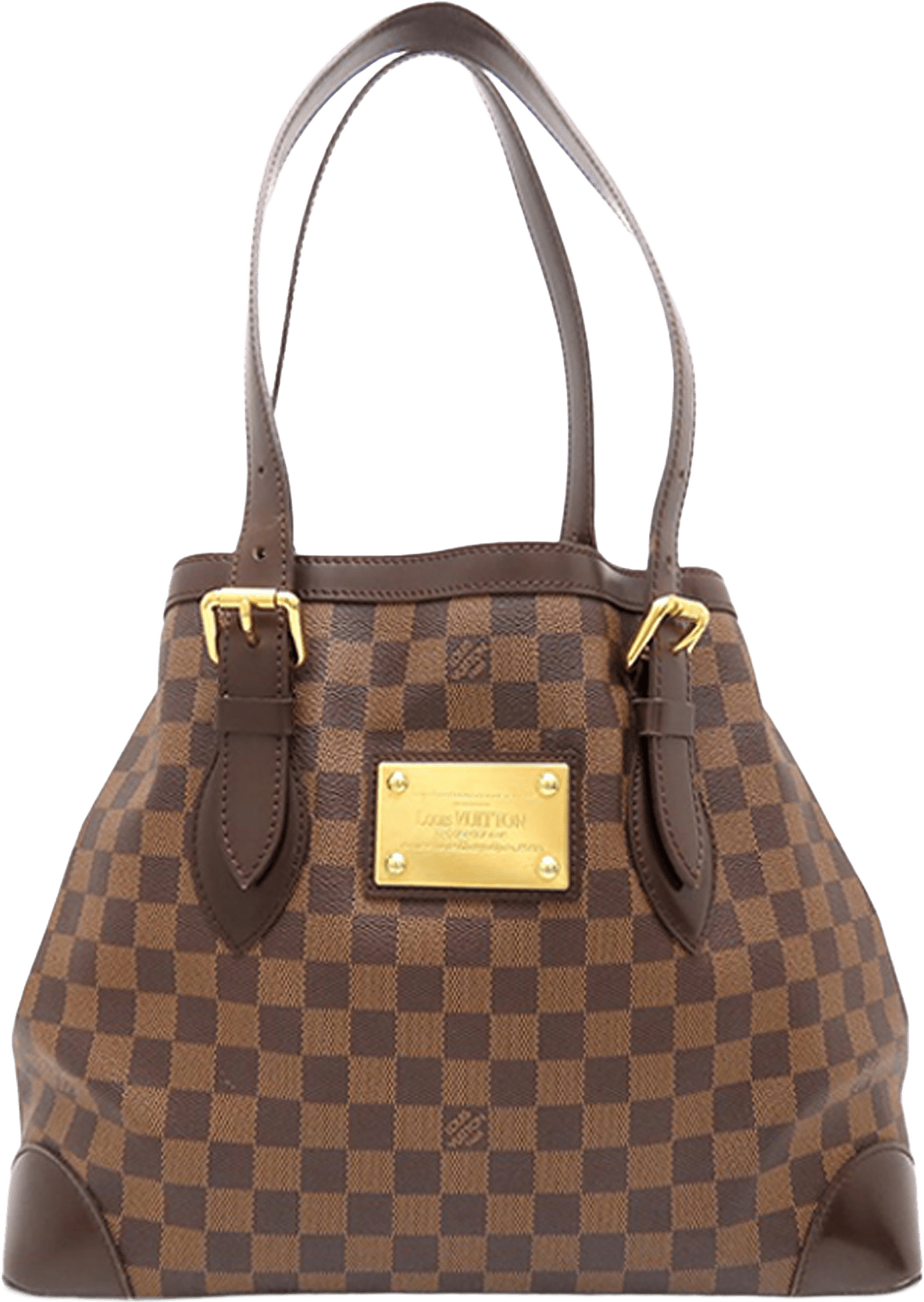 Louis Vuitton Damier Ebene Hampstead Mm, från Luxclusif, i färgen brown.