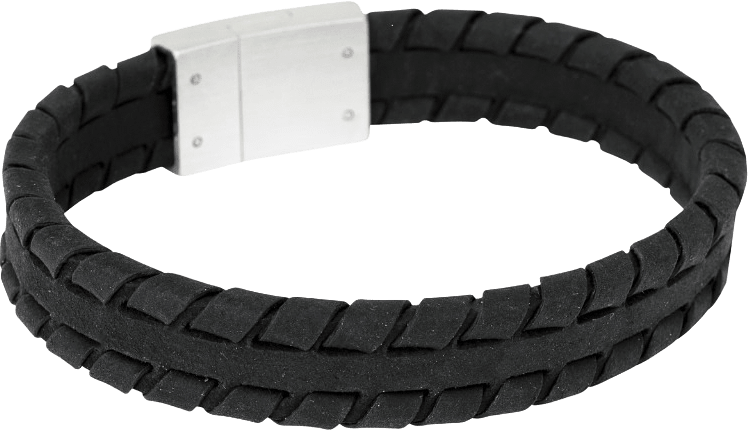 Ludde Läderarmband, från by BILLGREN, i färgen black.