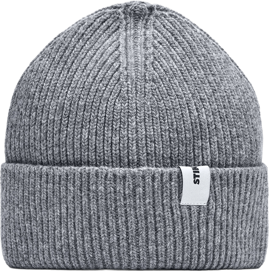 Beanie 02 Merino Regular Fit, från Stiksen, i färgen light grey.