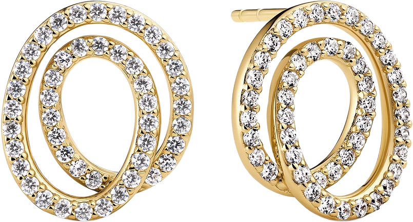 Örhängen Spirale Due, från Sif Jakobs Jewellery, i färgen 925 sterling silver.