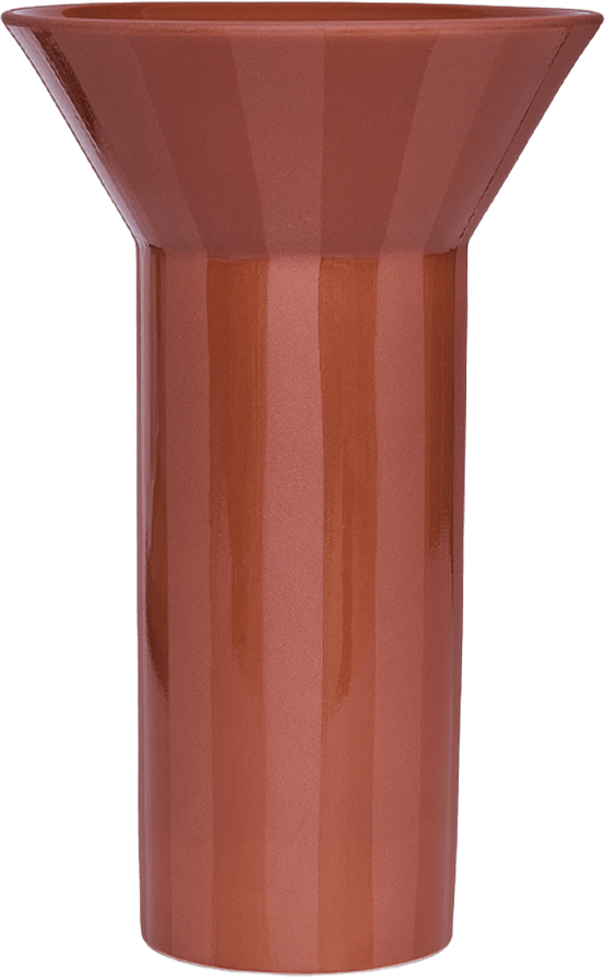 Luonto Vase, från OYOY Living, i färgen terracotta.