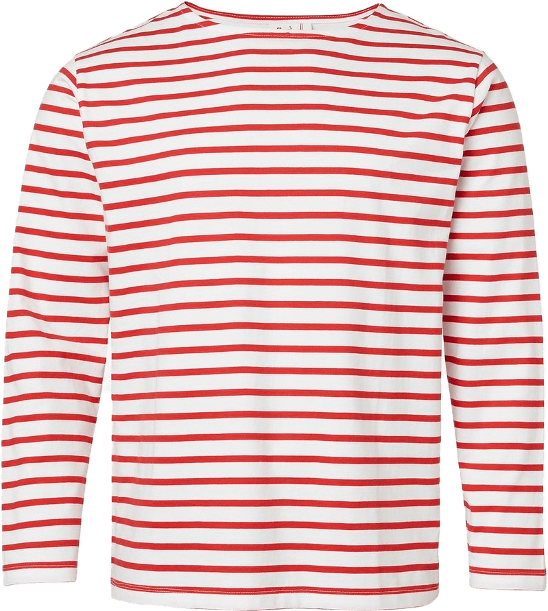 Marin Rand Vit Röd Unisex, från emmamalena, i färgen röd.