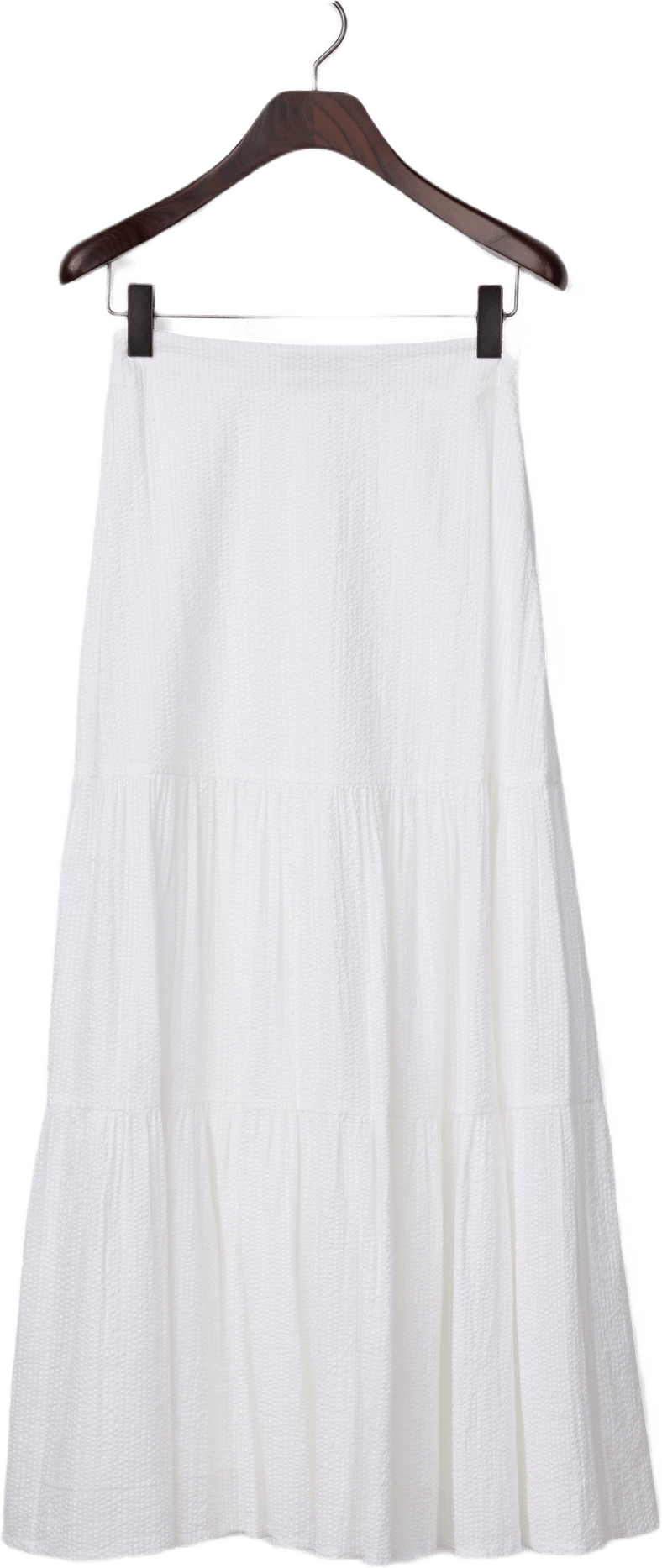 Seersucker Maxi Skirt