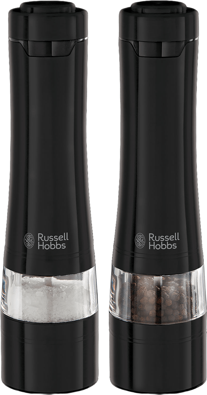 Salt&pepparkvarn Keramisk Stålverk, från Russell Hobbs, i färgen svart.