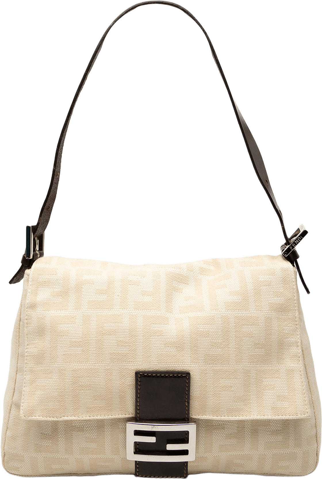 Fendi Zucca Canvas Mamma Forever, från Luxclusif, i färgen light beige.