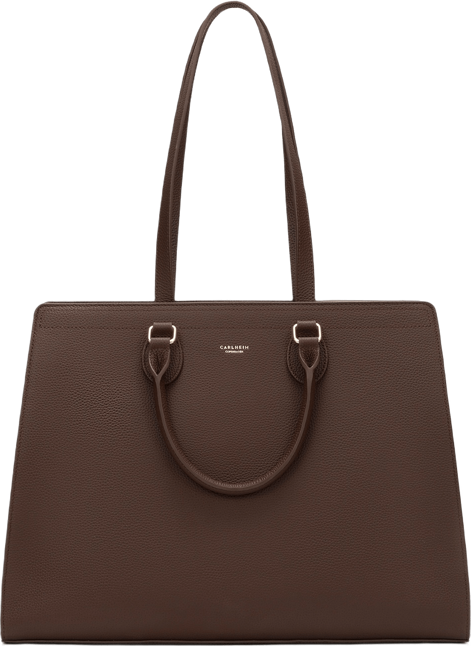Handväska Läder Mary, från Carlheim, i färgen brun.