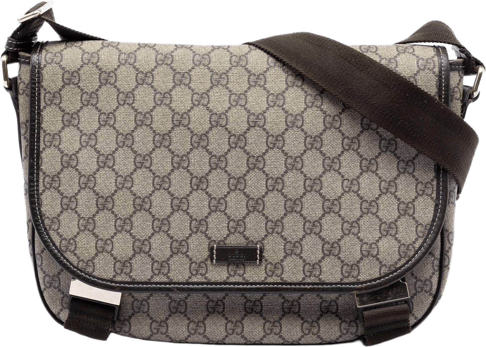 Gucci Gg Supreme Crossbody, från Luxclusif, i färgen beige.