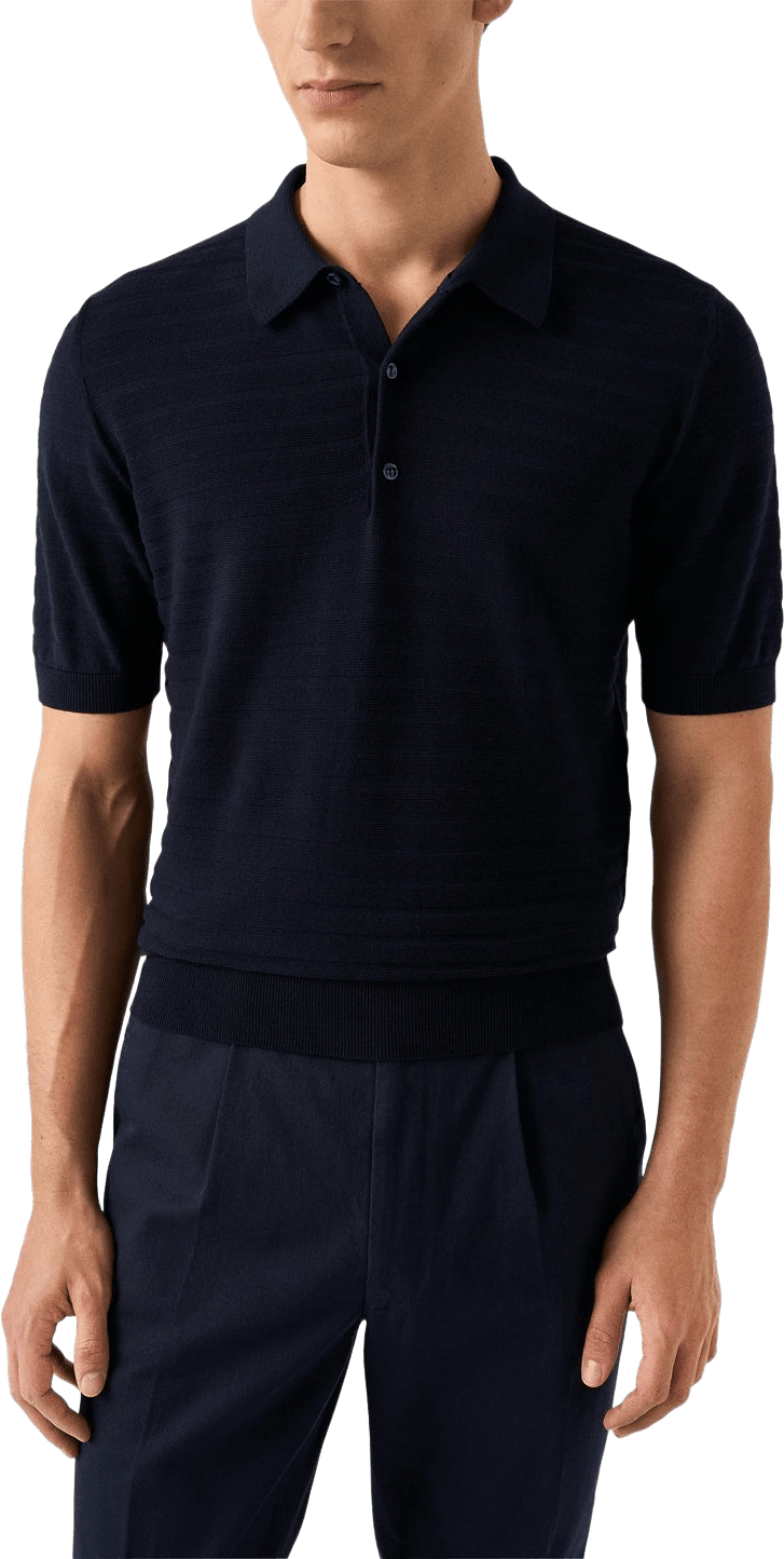 Randig Piké, från Eton, i färgen dark blue.