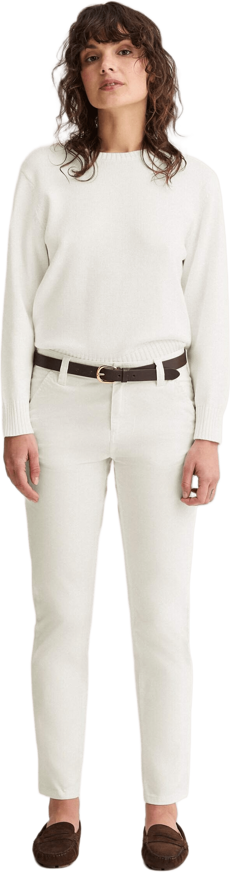 Roe Sweater, från Newhouse, i färgen offwhite.