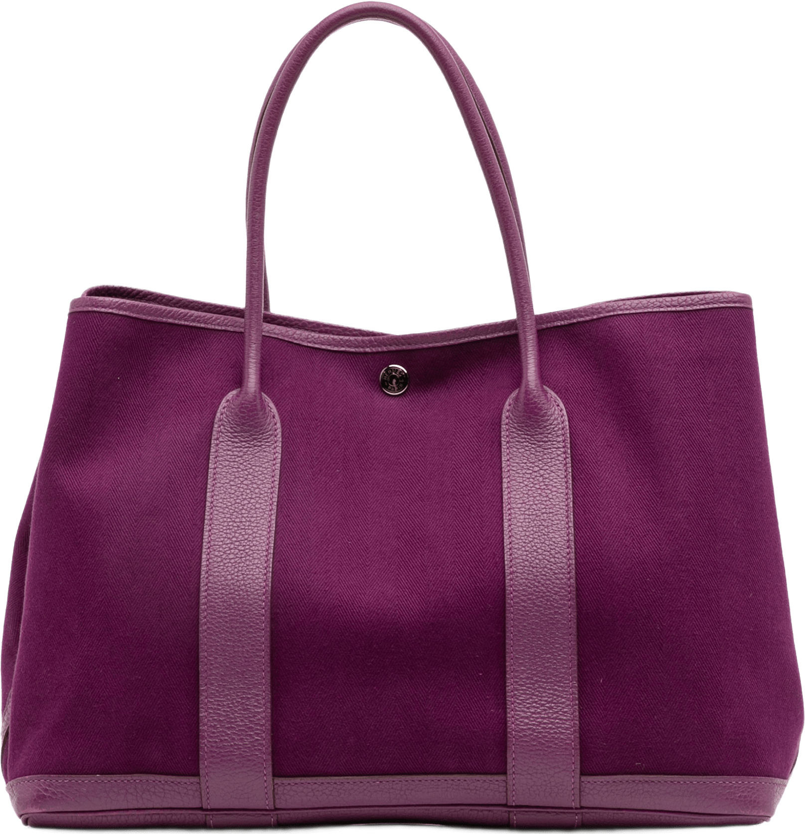 Hermès Toile Herbag Zip 39, från Luxclusif, i färgen purpur.