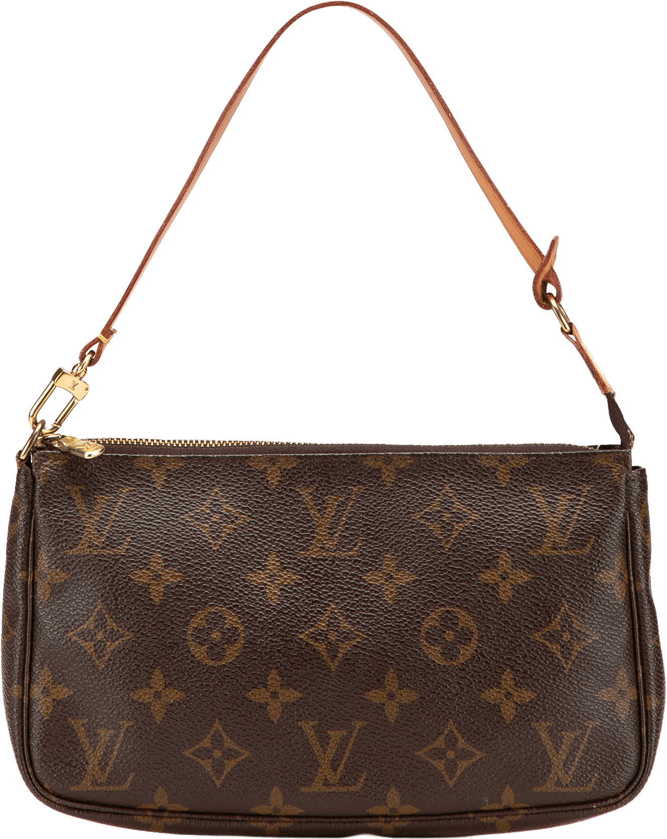 Louis Vuitton Monogram Pochette Accessoires, från Luxclusif, i färgen brown.