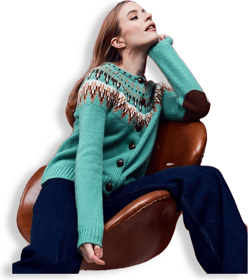 - Joelle Cardigan Turquoise