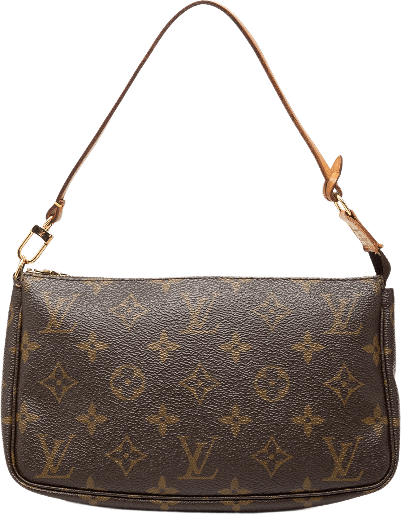 Louis Vuitton Monogram Pochette Accessoires, från Luxclusif, i färgen brun.