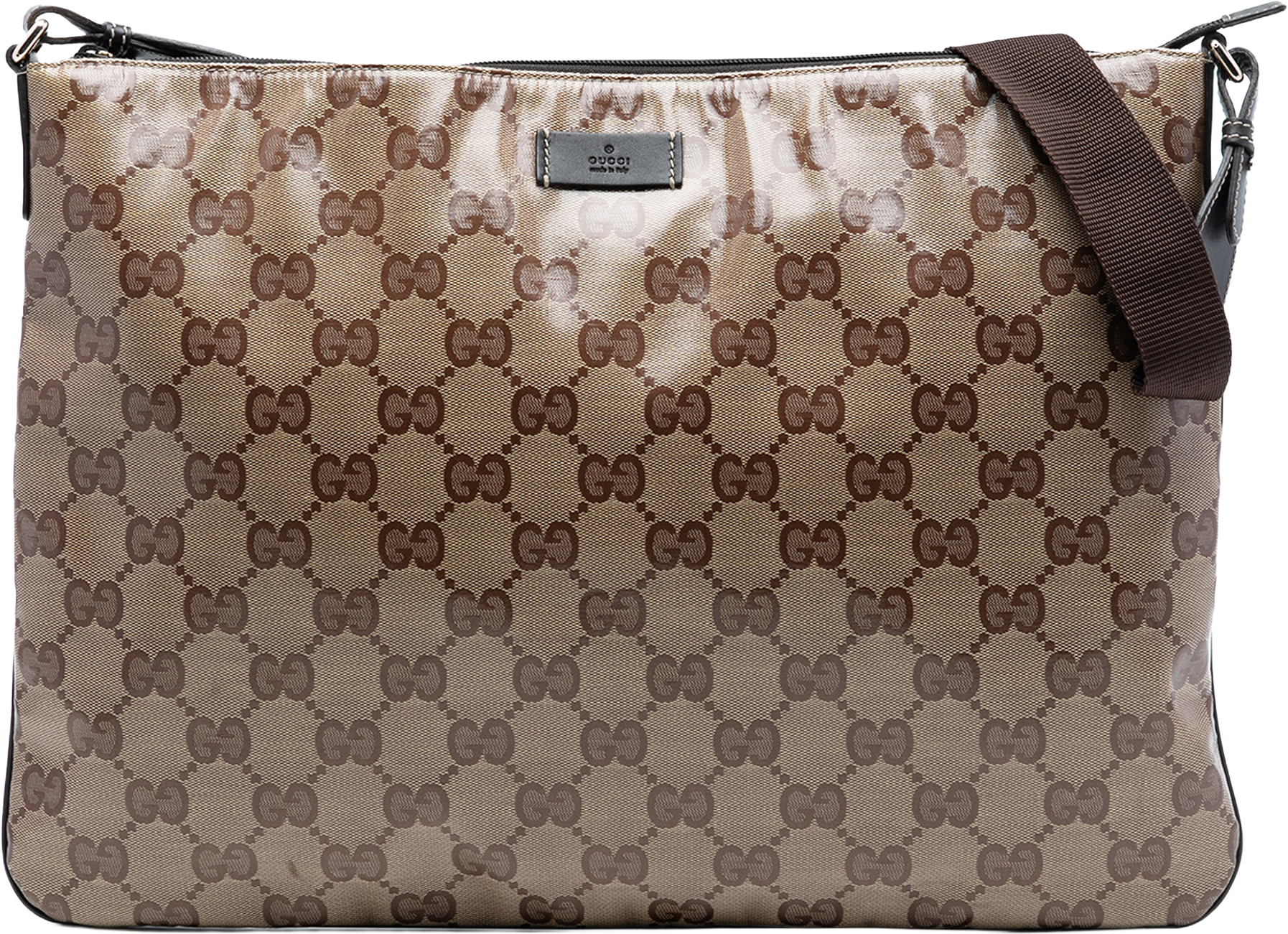 Gucci Gg Crystal Crossbody, från Luxclusif, i färgen beige.