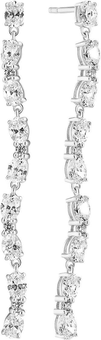 Örhänge Ellera Ovale Tredici, från Sif Jakobs Jewellery, i färgen silver.