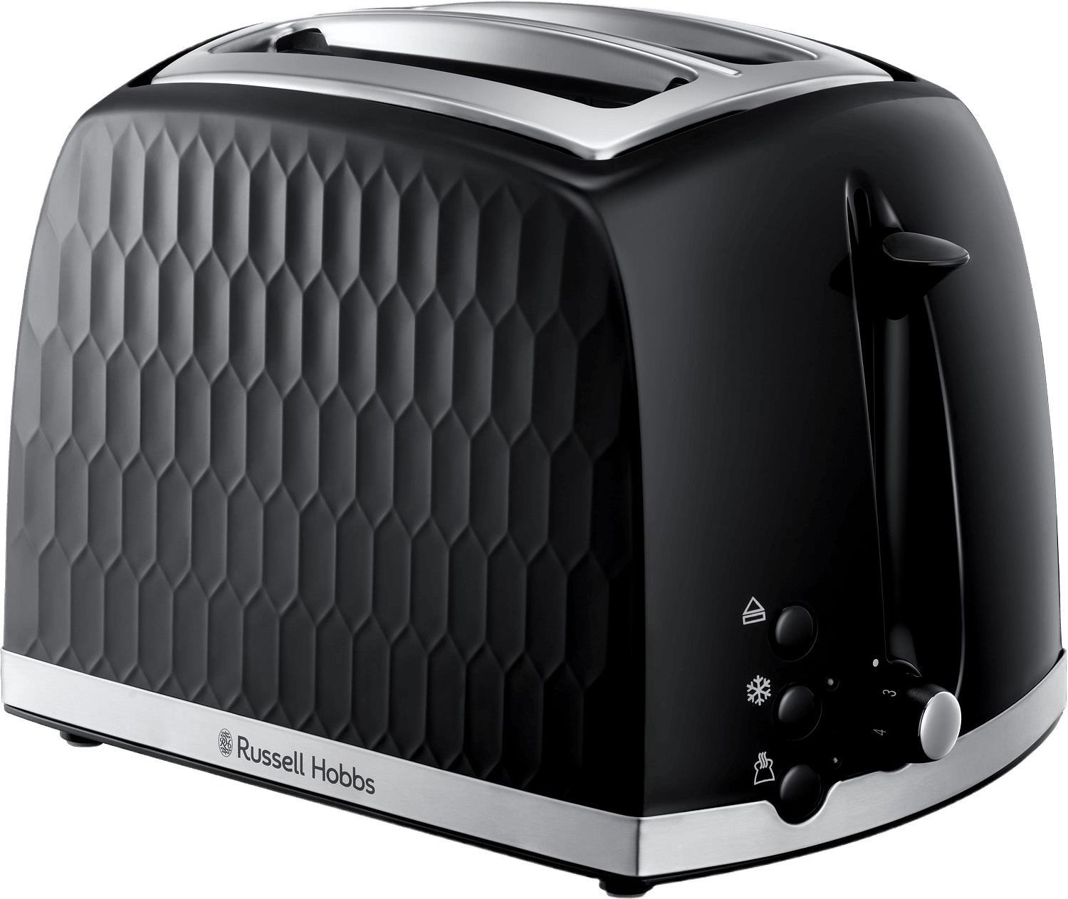 Brödrost Honeycomb, från Russell Hobbs, i färgen black.