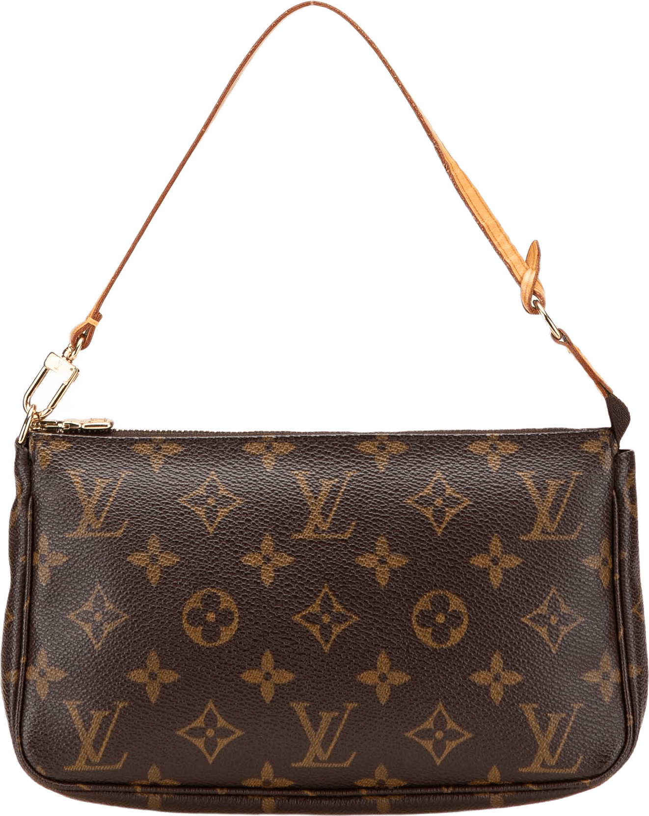 Louis Vuitton Monogram Pochette Accessoires, från Luxclusif, i färgen brown.