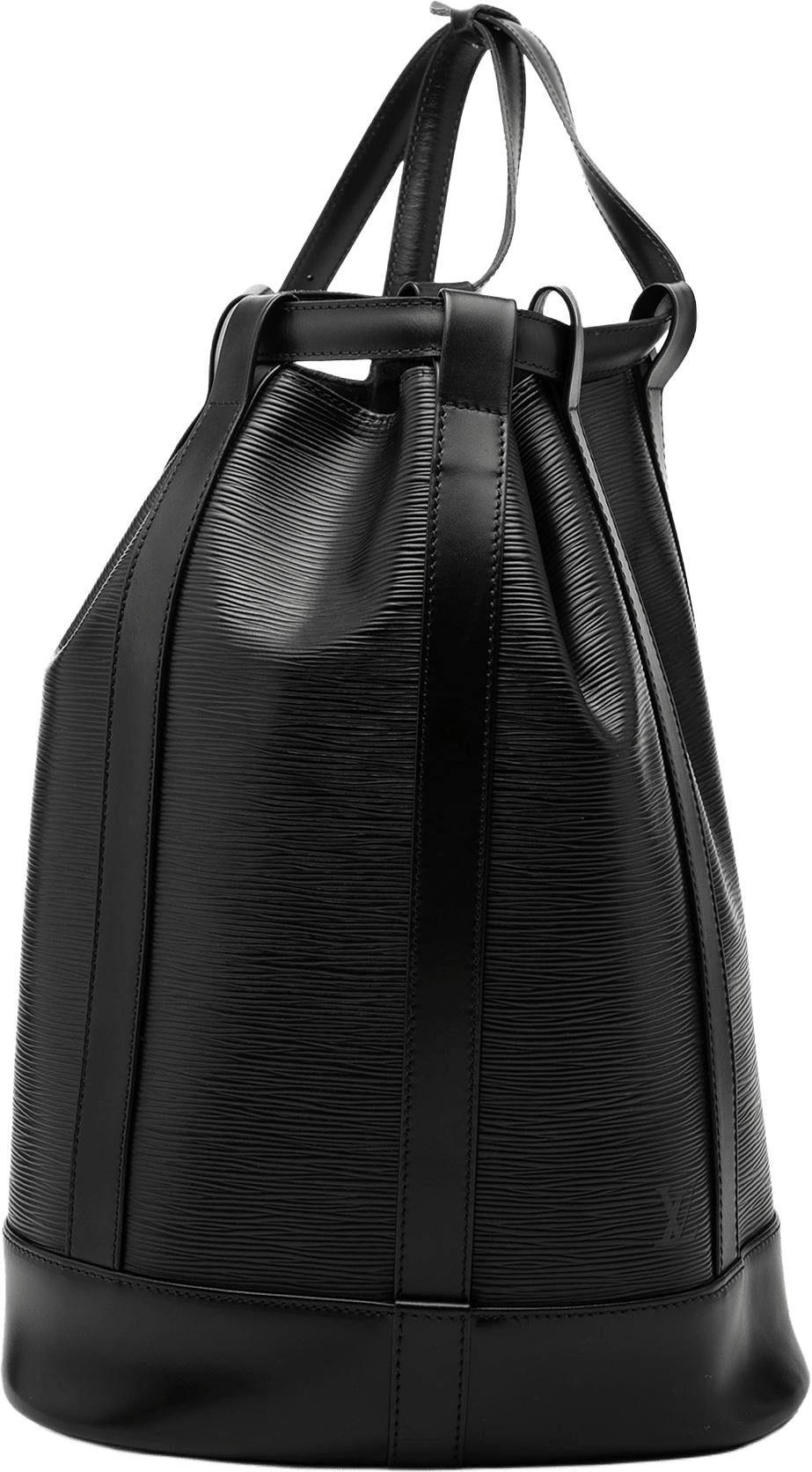 Louis Vuitton Epi Randonnee Pm, från Luxclusif, i färgen black.