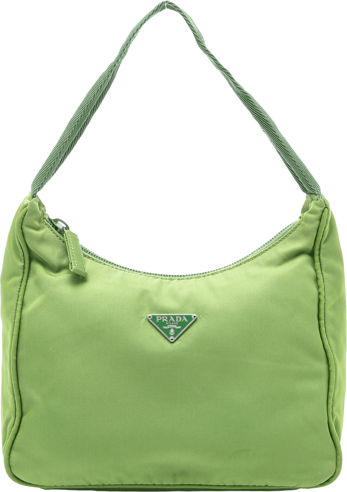 Prada Tessuto Shoulder Bag, från Luxclusif, i färgen green.