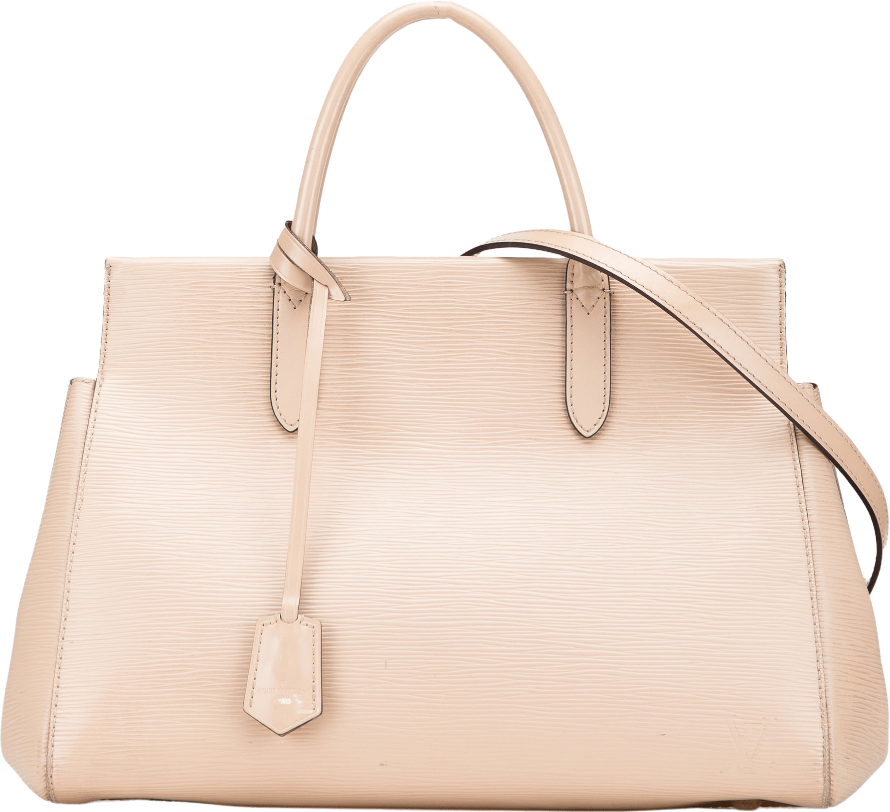 Louis Vuitton Epi Marly Mm, från Luxclusif, i färgen beige.