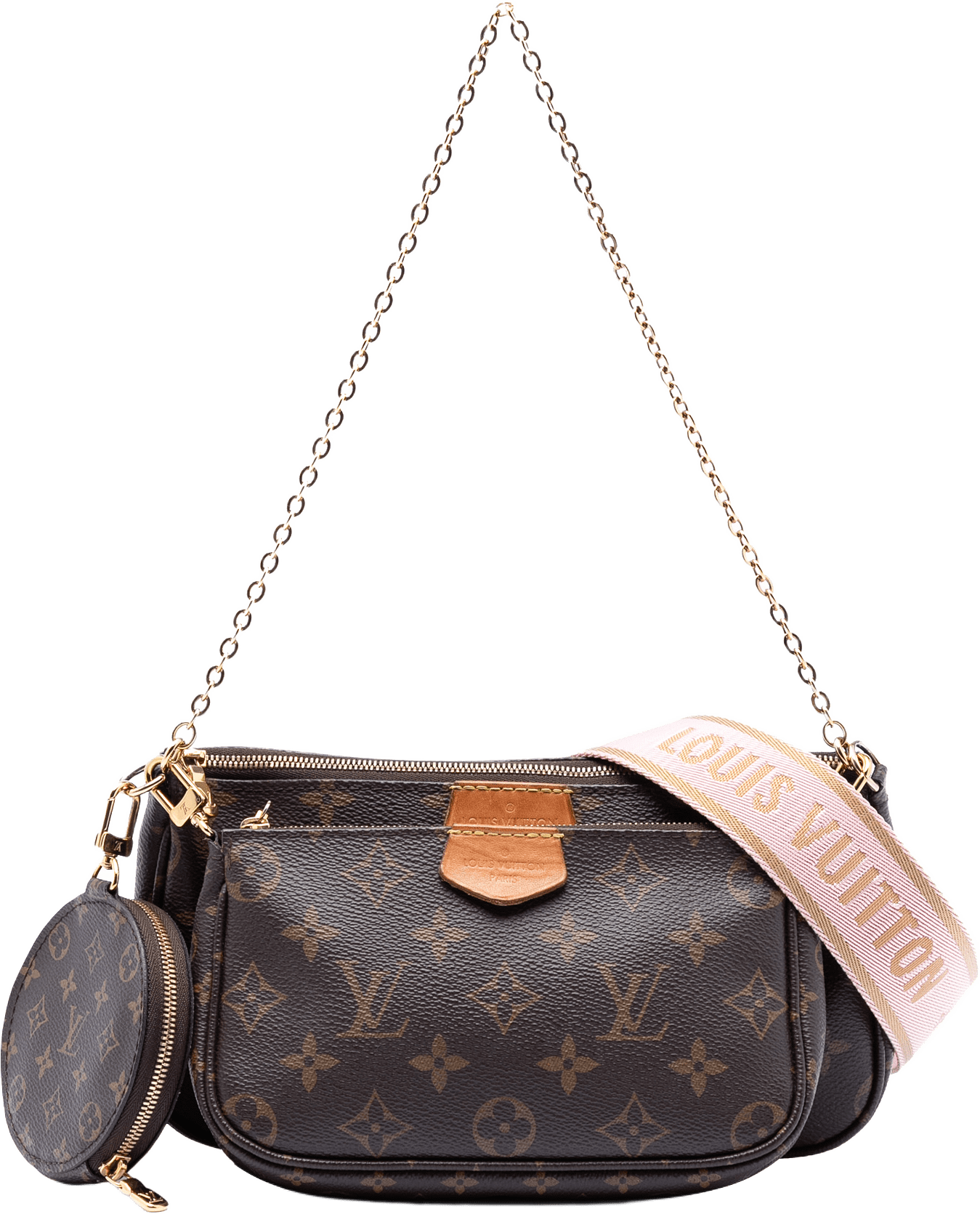 Louis Vuitton Monogram Multi Pochette Accessoires, från Luxclusif, i färgen brown.