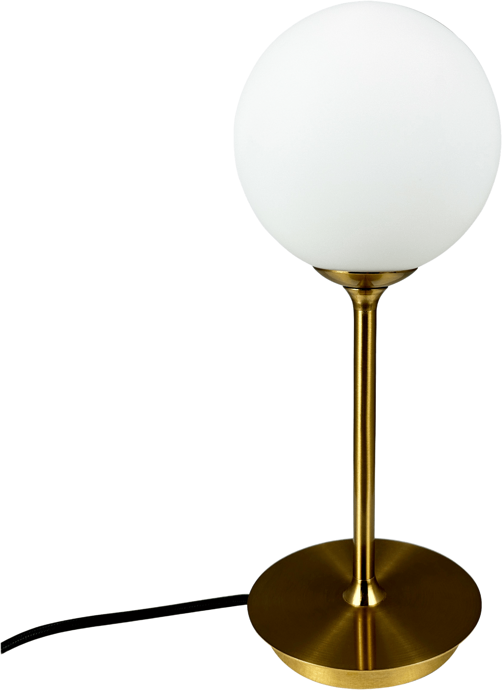 Sia Table Lamp, från Dyberg Larsen, i färgen opal/ brass.