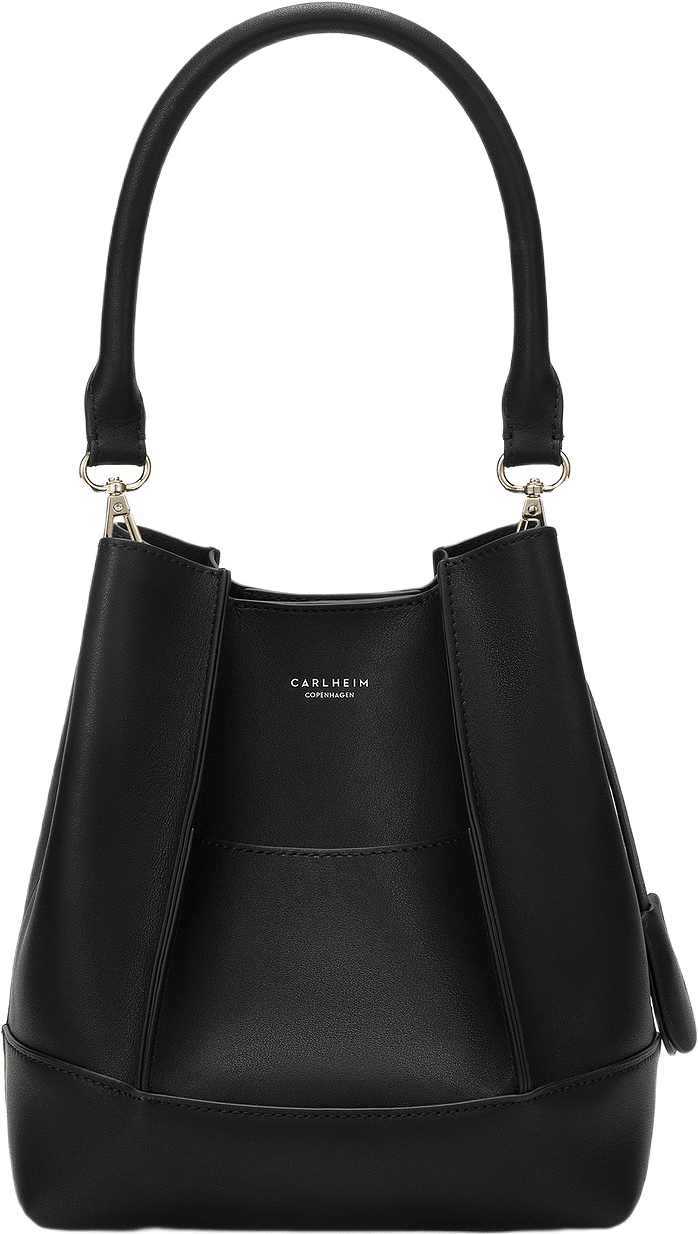 Handväska Läder Adaline, från Carlheim, i färgen svart.