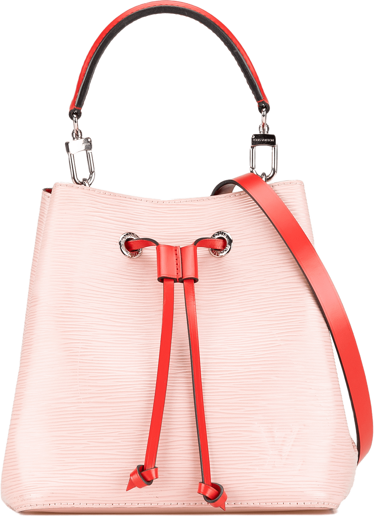 Louis Vuitton Epi Neonoe Bb, från Luxclusif, i färgen light pink.