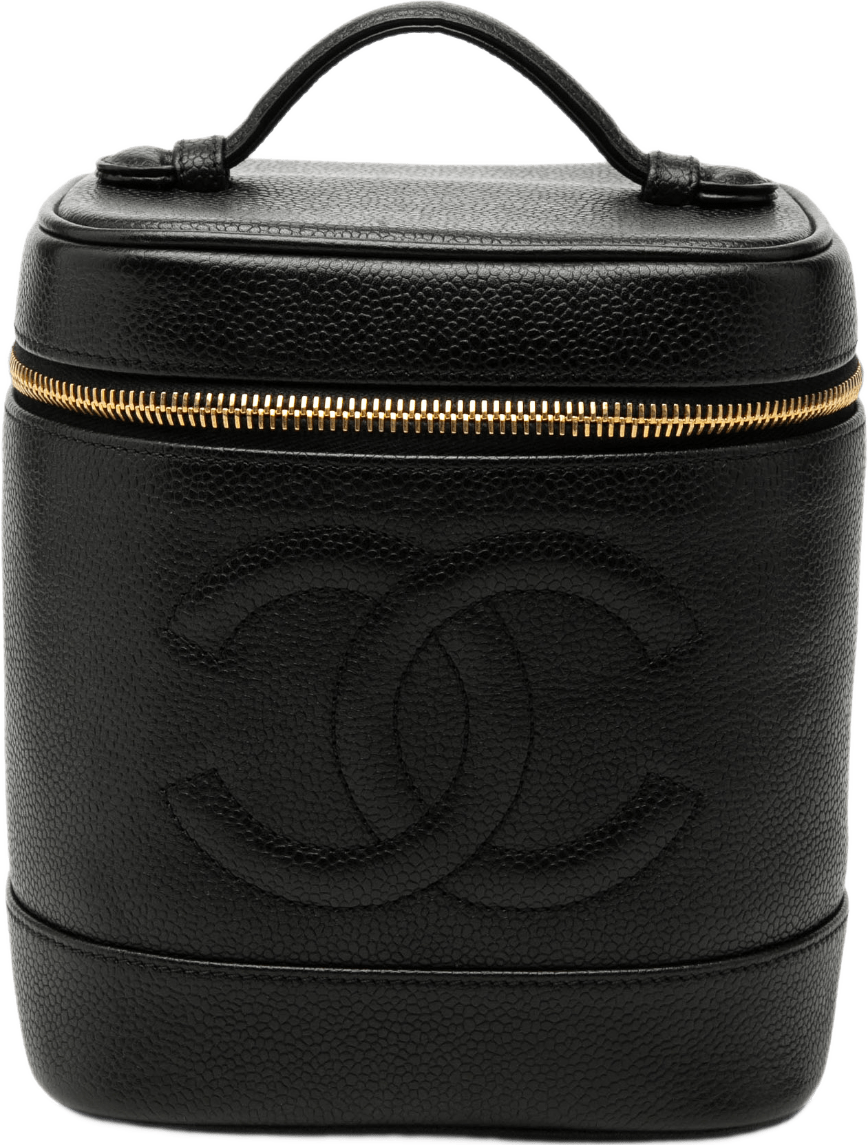 Chanel Cc Caviar Vanity Bag, från Luxclusif, i färgen black.
