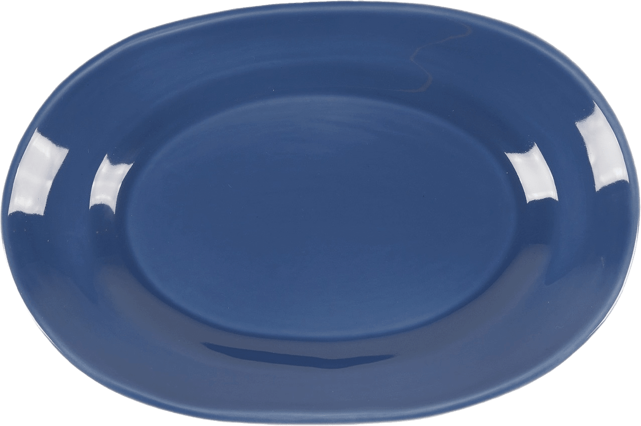 Classic Servingsfat - 38 Cm, från Pick A Poppy, i färgen dark blue.