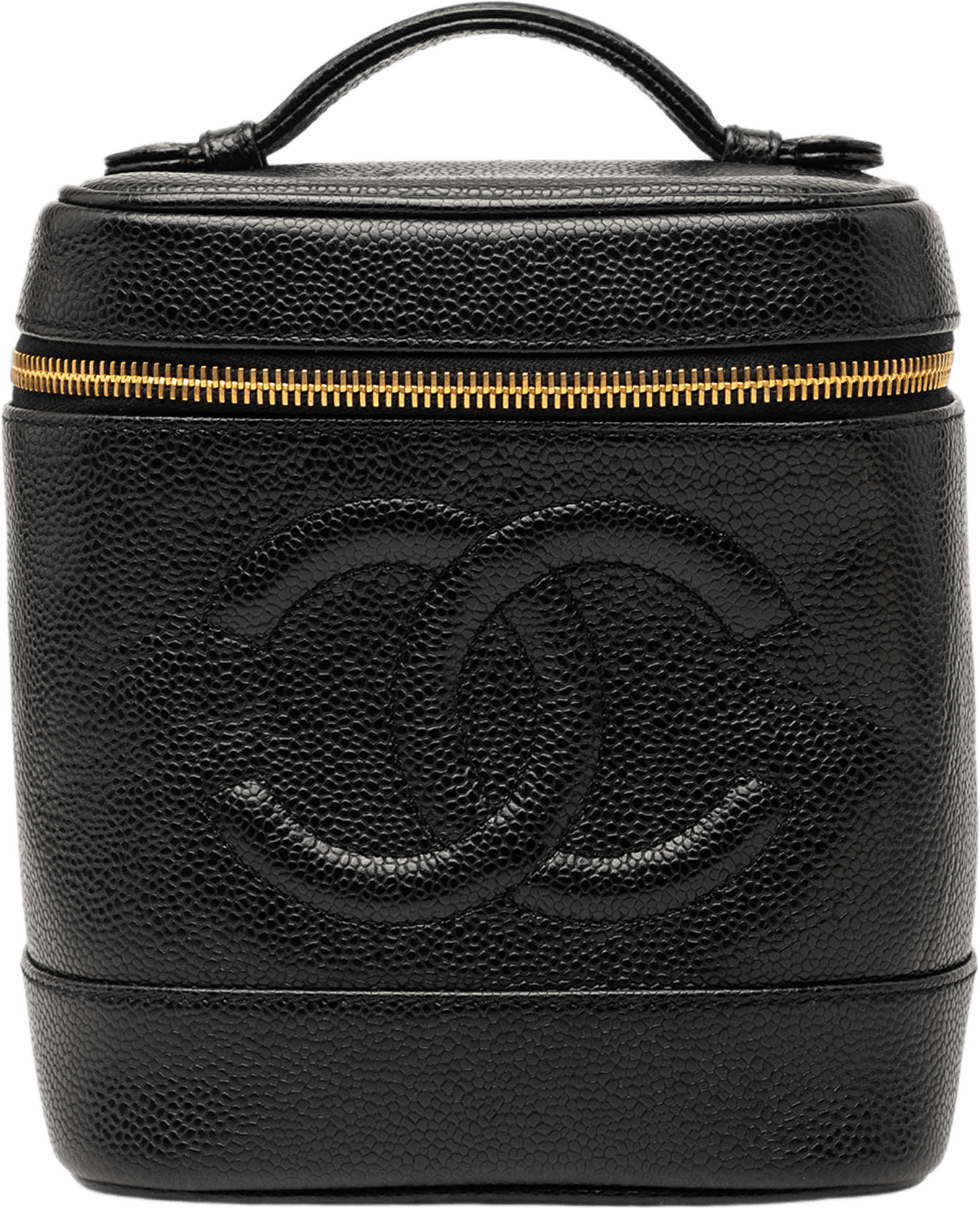 Chanel Cc Caviar Vanity Bag, från Luxclusif, i färgen black.