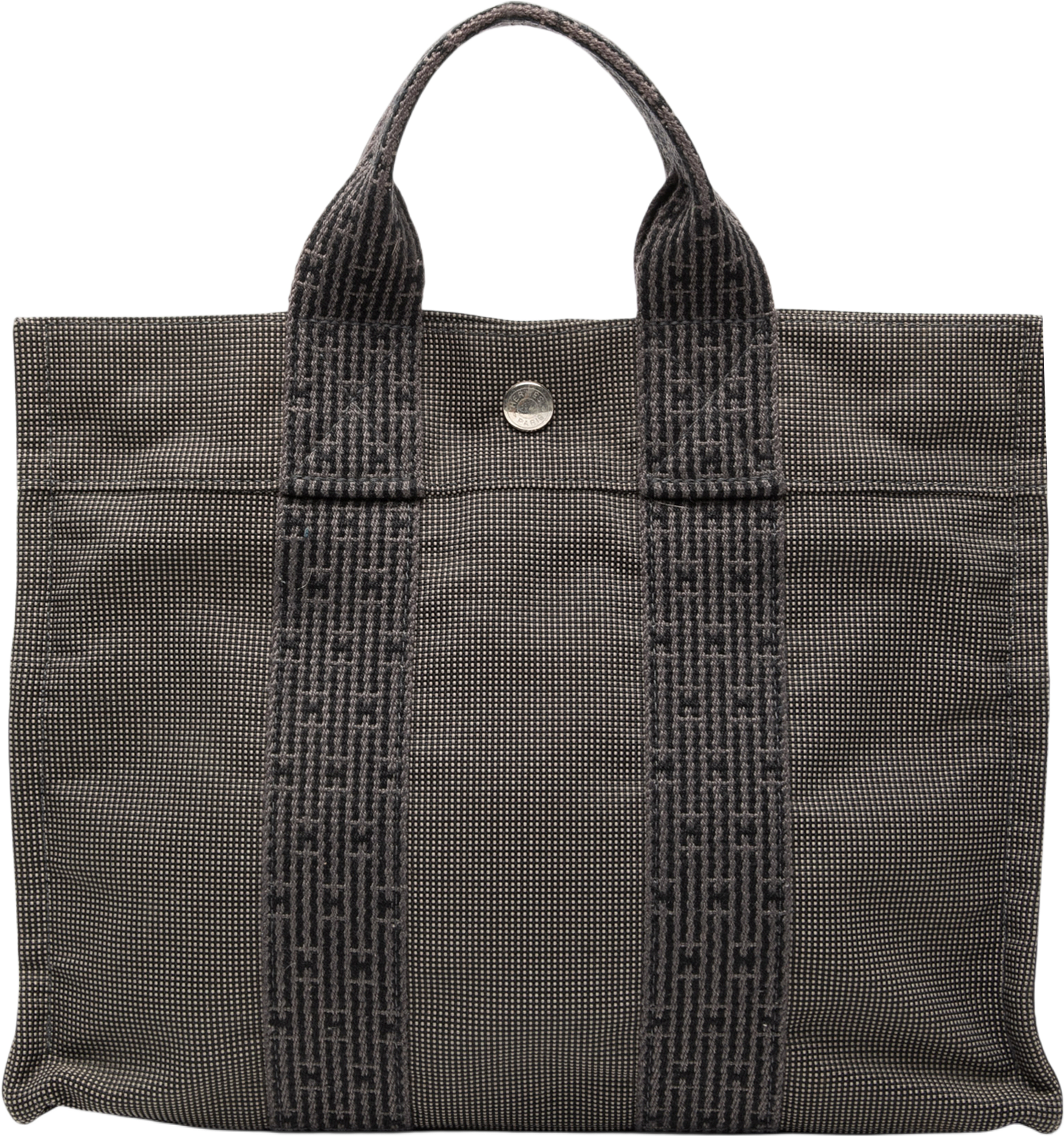 Hermès Canvas Herline Pm, från Luxclusif, i färgen dark gray.