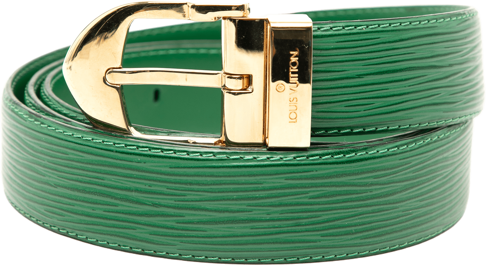 Louis Vuitton Epi Ceinture Belt, från Luxclusif, i färgen green.