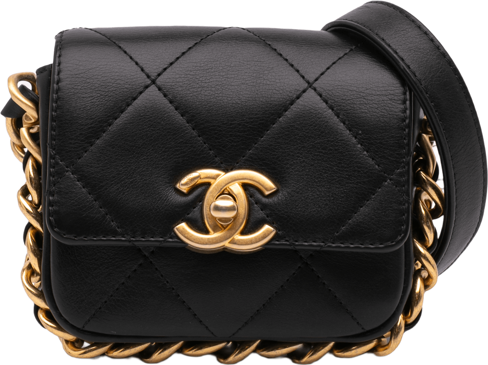 Chanel Mini Quilted Calfskin Framing Chain Flap
