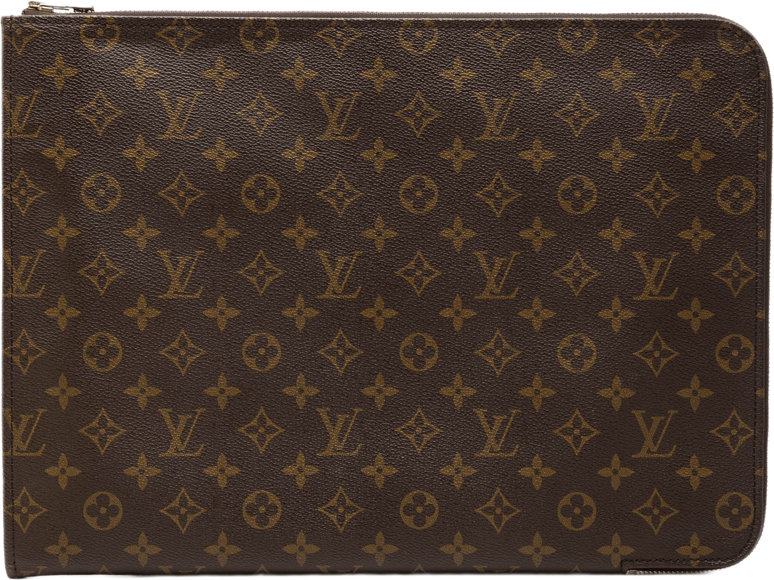 Louis Vuitton Monogram Poche Documents Portfolio, från Luxclusif, i färgen brun.