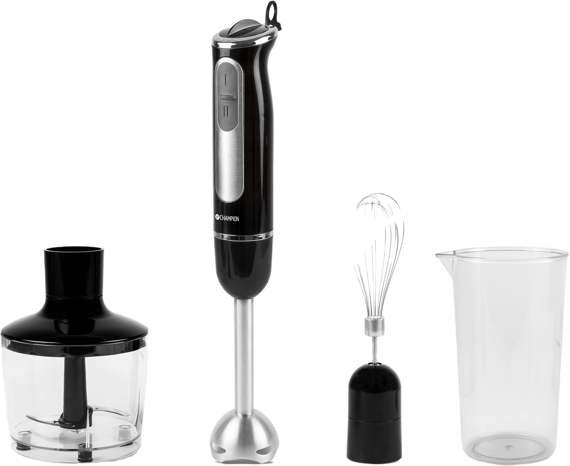 Stavmixer Multikit, från Champion Nordic, i färgen rostfri/svart.