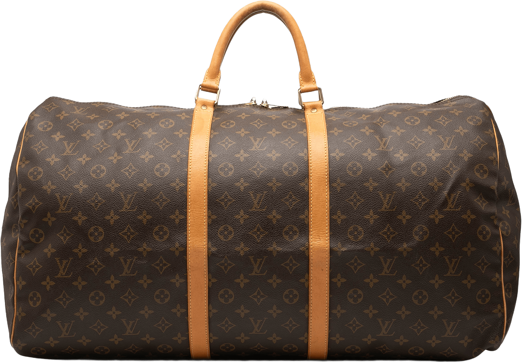 Louis Vuitton Monogram Keepall 60, från Luxclusif, i färgen brown.