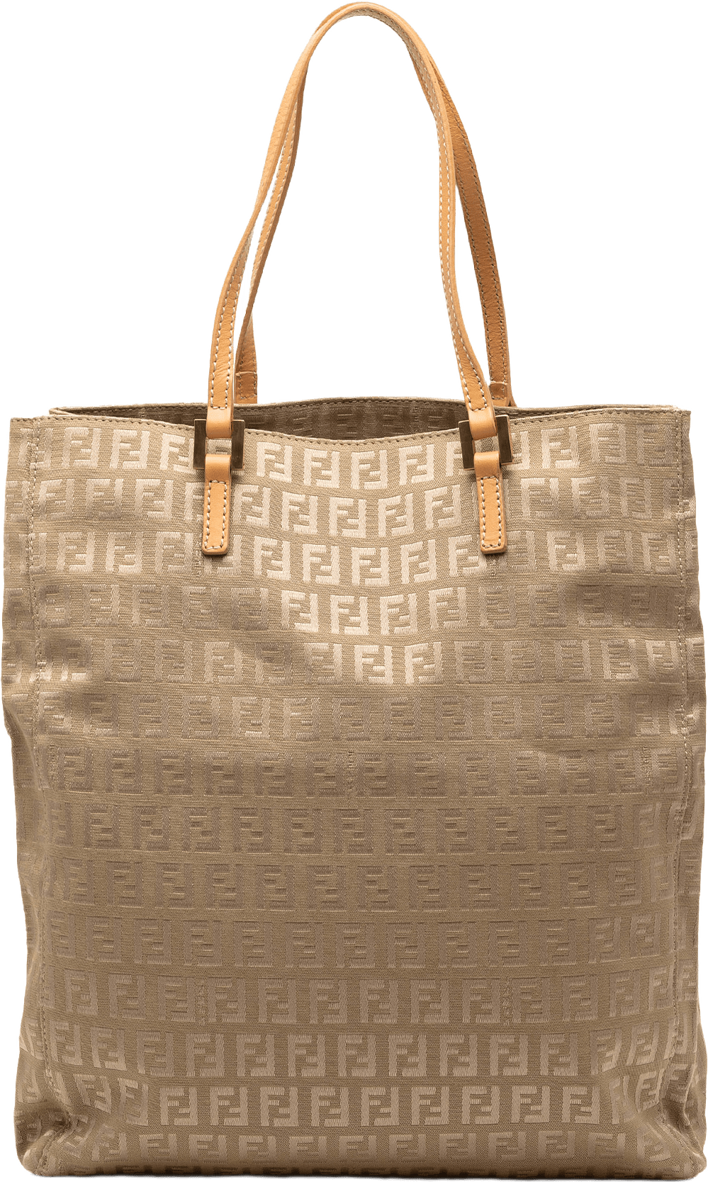 Fendi Zucchino Canvas Tote, från Luxclusif, i färgen beige.