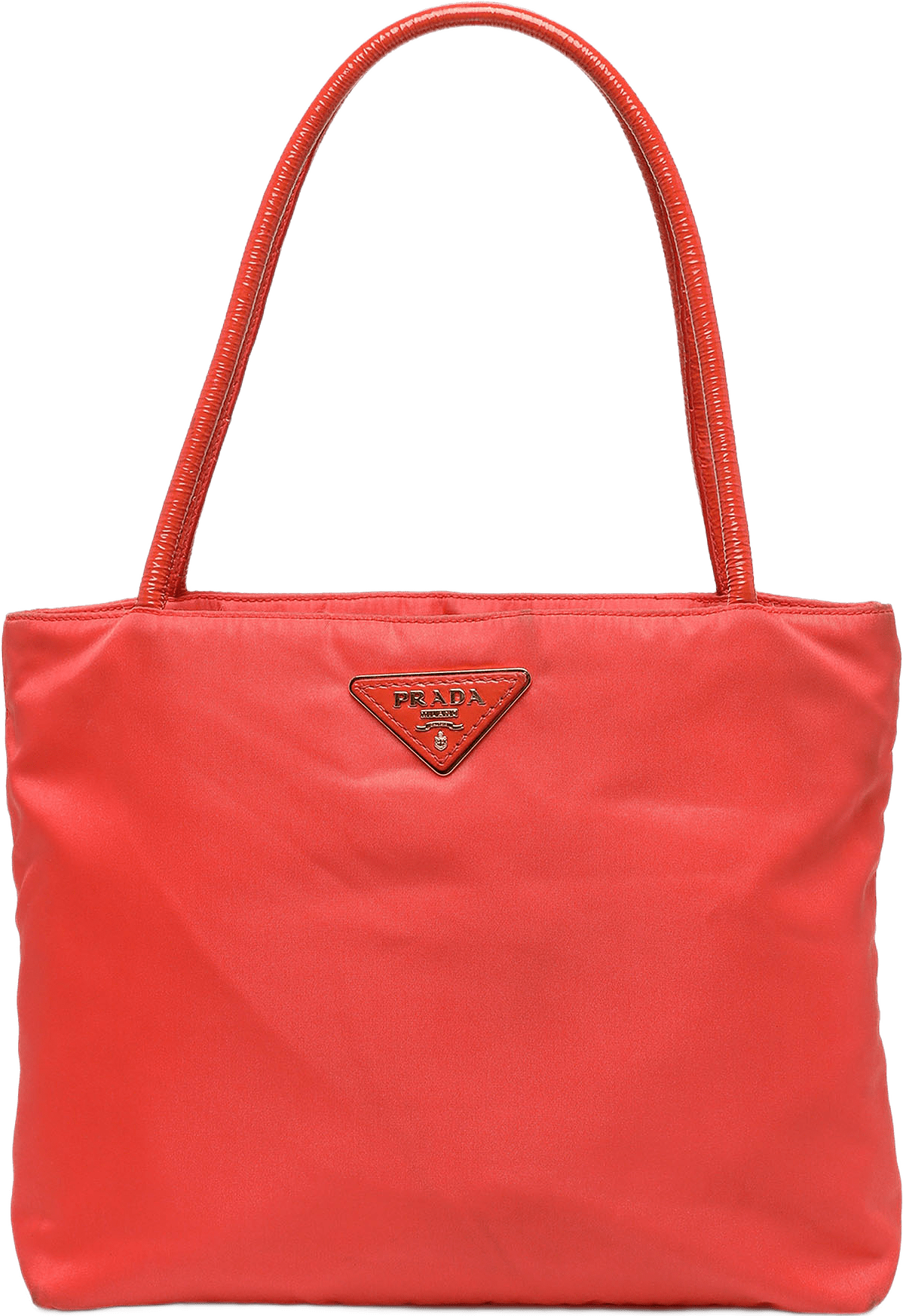 Prada Tessuto Tote, från Luxclusif, i färgen orange.