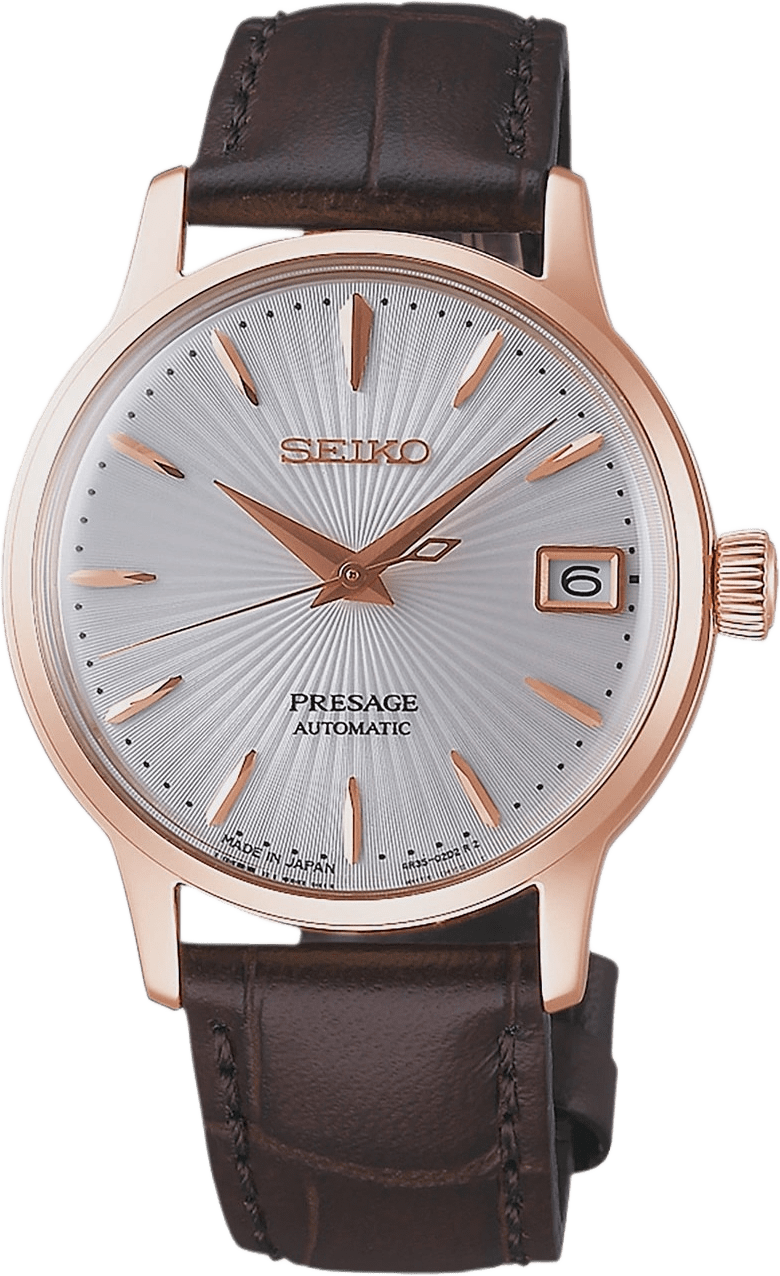 Seiko Presage Automatic Silver/brun, Läderband - Srp852j1, från Seiko, i färgen 1.