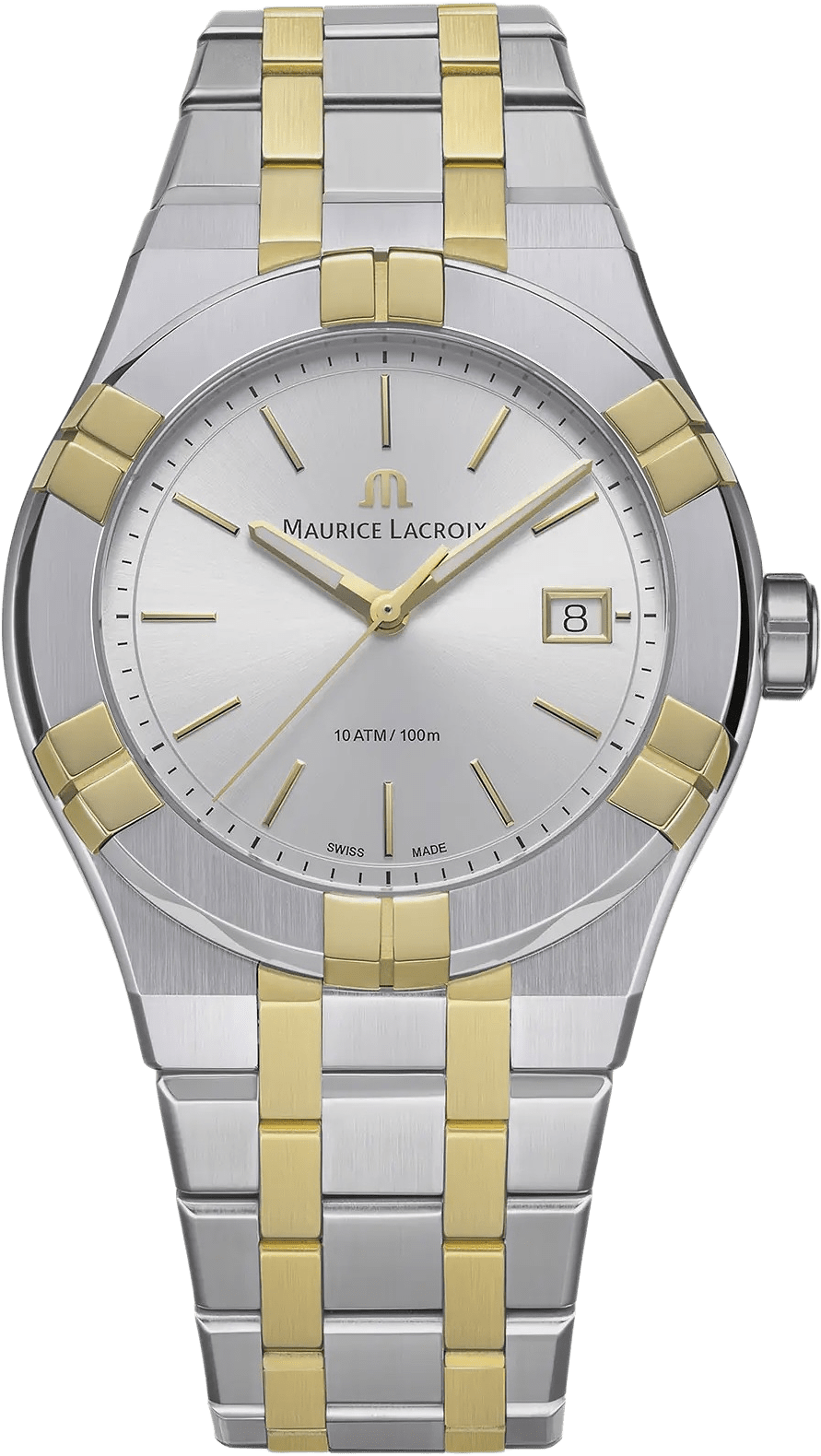 Maurice Lacroix Aikon Unisex Silver/bicolor, Metallband - Ai1108-pvy13-130-1, från MAURICE LACROIX, i färgen 1.