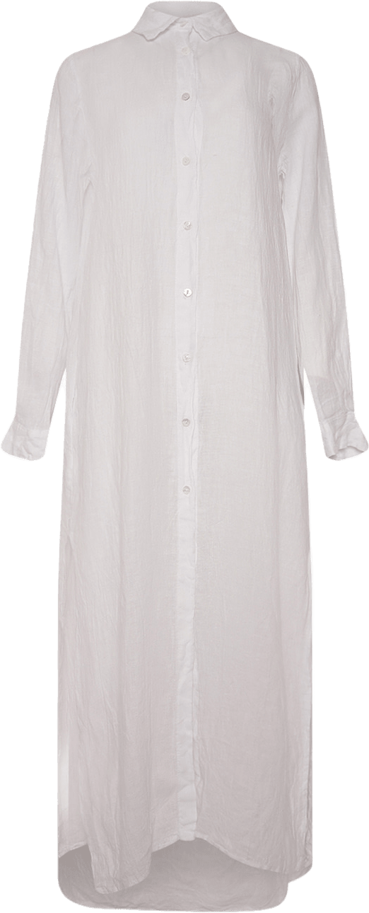 Abbey, Dress, Linen - White