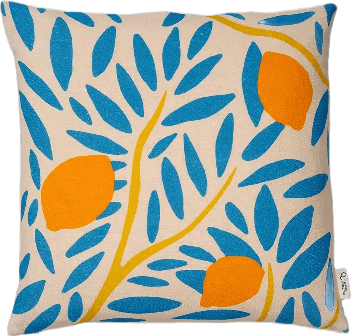 Kuddfodral Sunny Citrus, från Classic Collection, i färgen blå.